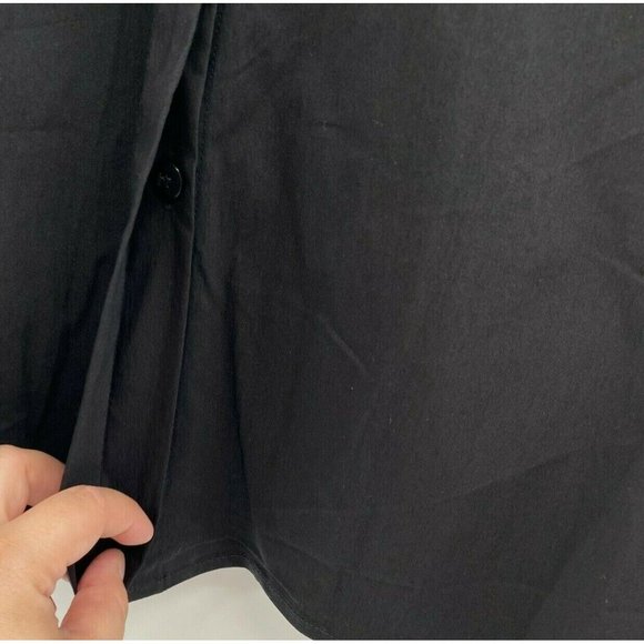 Tuckernuck Women's Black Sleeveless Charlie Shirt Dress Stretch Sheen sz XS NWT - Picture 6 of 10